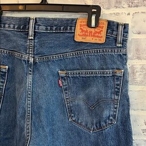 Levi’s Mens 550 36x34 Blue Jeans Denim Straight Classic Medium Wash Denim